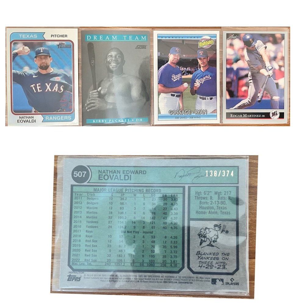 Nate Eovaldi /349 Heritage 2023 Refractor Plus HOF’ers Lot!
